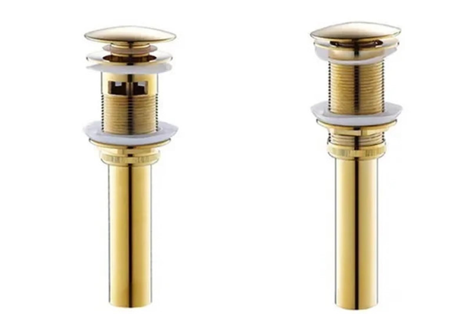 Sifón for lavabo de baño latón con sifón y desagüe emergente dorado Para Lavabo De Baño y Lavabo(Without hole set)