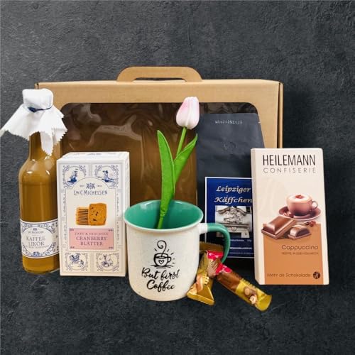 Kaffeepause Geschenkkorb | Genussvolle Überraschung mit Kaffeespezialitäten | Geschenkidee für Kaffeeliebhaber