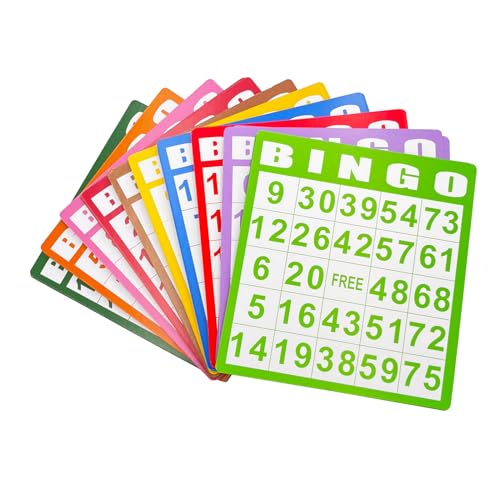 Deluxe Bingo Set -Includes Antique Gold Metal Rotary Cage with Storage Bag,100 Mixed Cards, 600 Colorful Chips,75 Calling Balls,Master Board&2 Velvet Bag for Parties, Classroom, Large Groups – Image 4