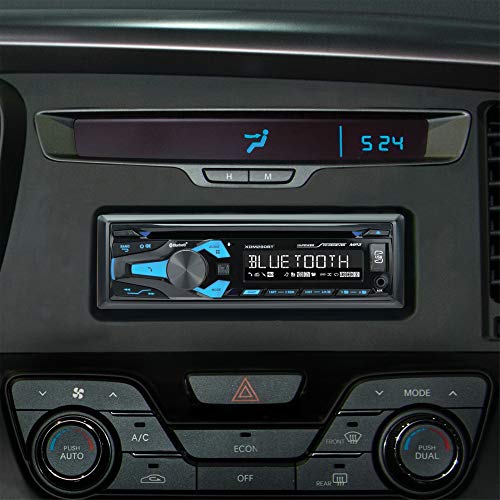 Dual Electronics XDM280BT Single-DIN in-Dash CD Receiver with Bluetooth, Blue, 2.07x2.37x5.18 inches - Thumbnail 3