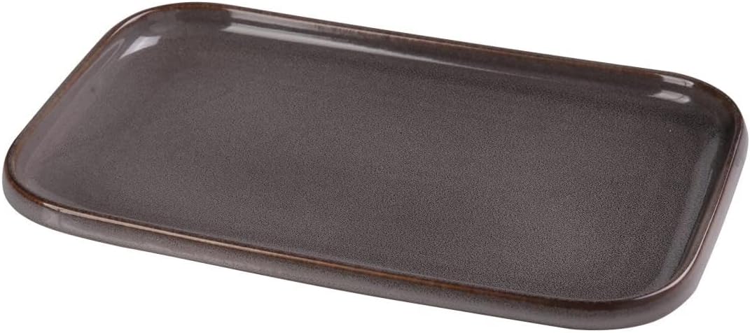 Peacock Rectangular Sushi & Display Plate Gray - Pack of 12