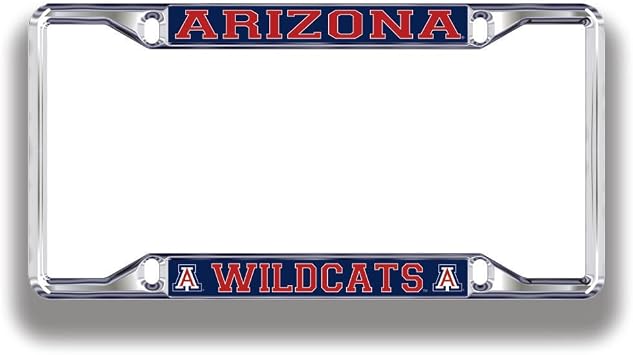 NCAA License Plate Frame Silver