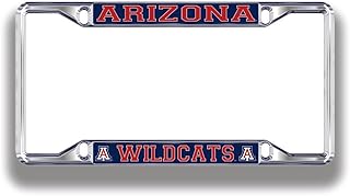 NCAA License Plate Frame Silver