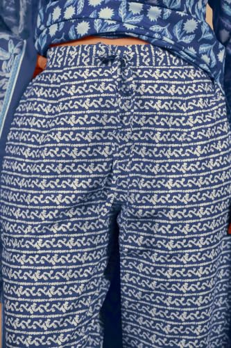 Image of MIRCHI FASHION Pure Cotton Women Straight Batik Print & Mirror Work Kurti Set with Dupatta and Pant