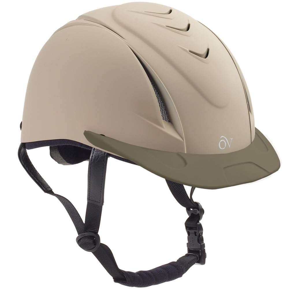 OVATION Deluxe Schooler Tan XS/S Helmet with Deluxe PK/2 Black One Size Hair Net