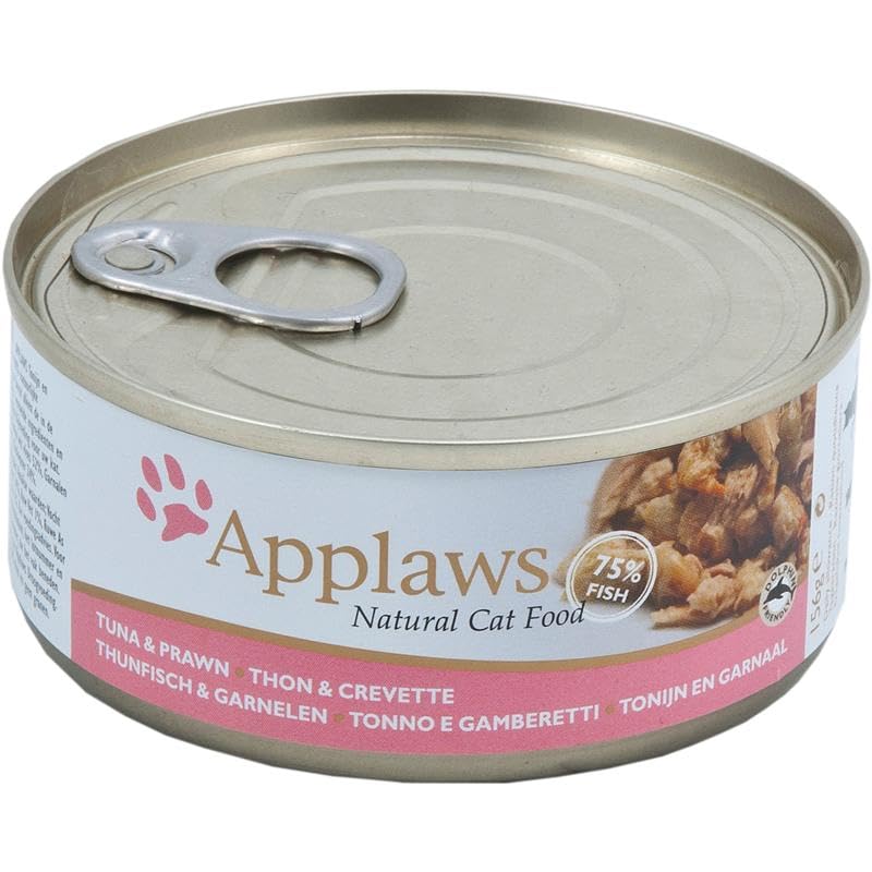 Applaws - Cat Food Tin Tuna Shrimp Fillet 24 x 70g 1680g — image 1