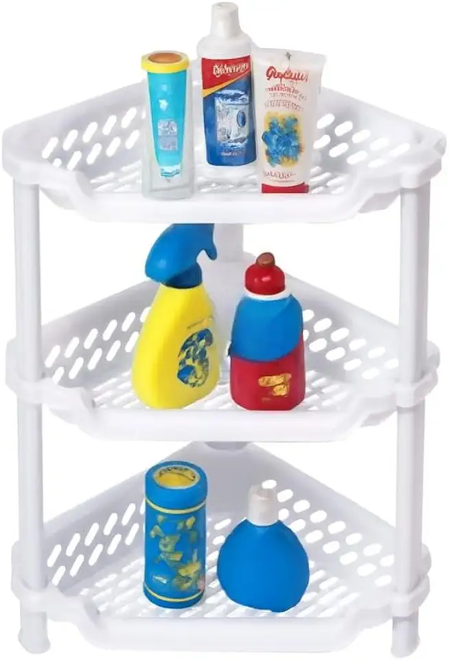 Cantoneira Prateleira Organizador Porta Shampoo Banheiro, Porta Shampoo Sabonete Condicionadores e etc(3)