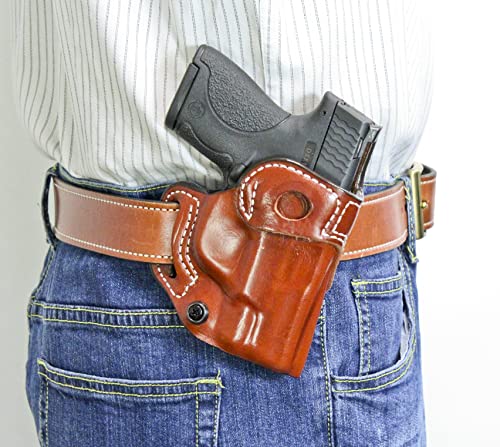 DeSantis Osprey IWB/OWB Gun Holster - IWB and OWB Holster, Leather Pistol Holster for Men and Women, Fits Glock 19, Glock 19 Gen 5, Glock 23, Glock 32, Glock 19X, Glock 45 - Right Hand Draw, Tan4