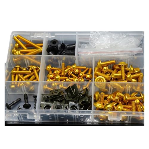 JRink Boulon et écrou de boîtier décoratif de Moto pour 990 SMR 2009 2010 2011 2012 2013 Kit De Boulons De Corps De Carénage De Moto Vis Spire Speed ​​Fastener Clip Écrou De Montage(B)