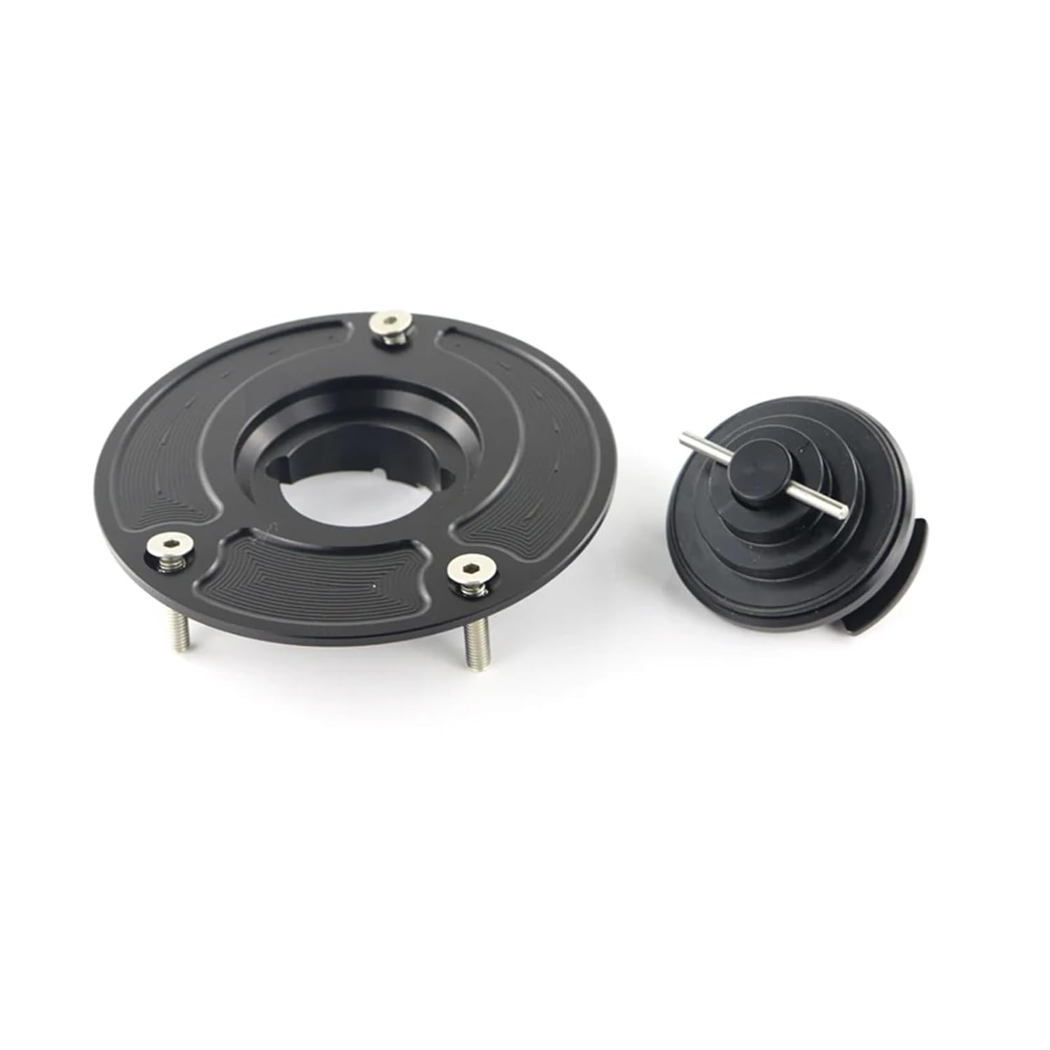 Fuel Oil Gas Tank Cap Covers for Honda CBR600RR/1000RR CBR250/300R CB1000R CBR1100XX CB600F VFR750/800 CB500F/500X GROM125 Be Applicable(Titanium)