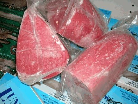 Yellowfin Tuna Loin Wild Caught Frozen 10 lbs., Steaked