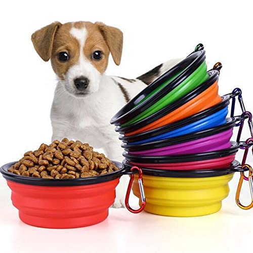 2er Set Outdoor Wassernapf, Futternapf für Hund und Katze Blau, Grün Cover