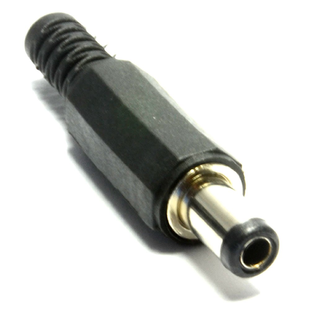 Kenable 5.5 X 2.5Mm Dc Power Solder Plug End For Cctv Cable Strain Relief