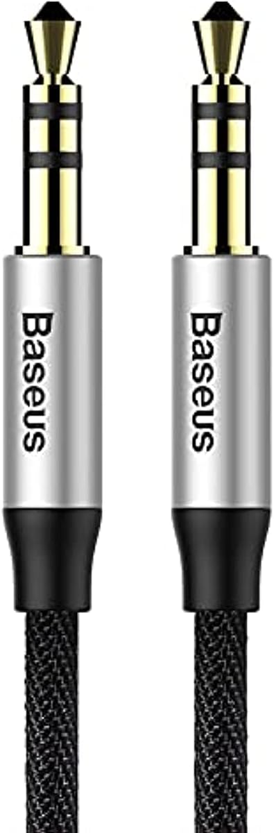 Baseus Audio Yiven M30 Cable 1 m Silver and Black (CAM30-BS1)