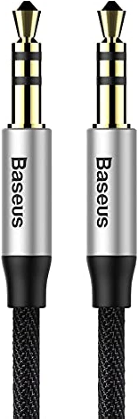 Baseus Audio Yiven M30 Cable 1 m Silver and Black (CAM30-BS1)
