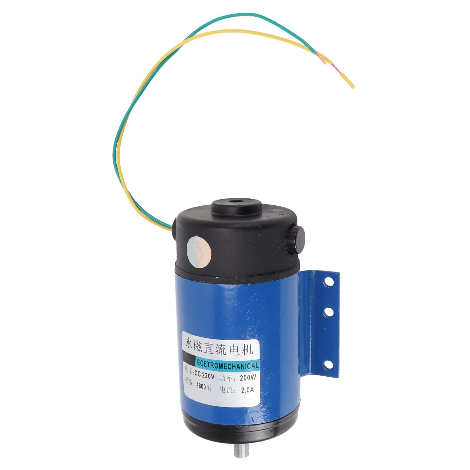Motor Eléctrico DC 220V Motor DC de Imán Permanente 200W 1800RPM Velocidad Ajustable CW CCW Asíncrono Monofásico para Equipos Industriales