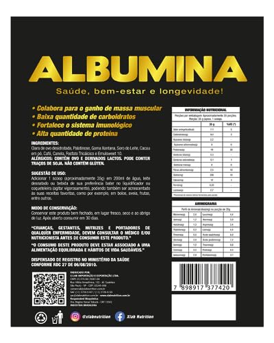 Kit 2 Albumina - 1000G Cappuccino - XLab, Xlab, 1KG