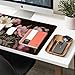 Flower Desk Mat, Desk Matt for Desktop, Leather Desk Pad, Waterproof Large Keyboard Pad, Anti-Slip Computer mat, Keyboard and for Women Office Decor 23.6