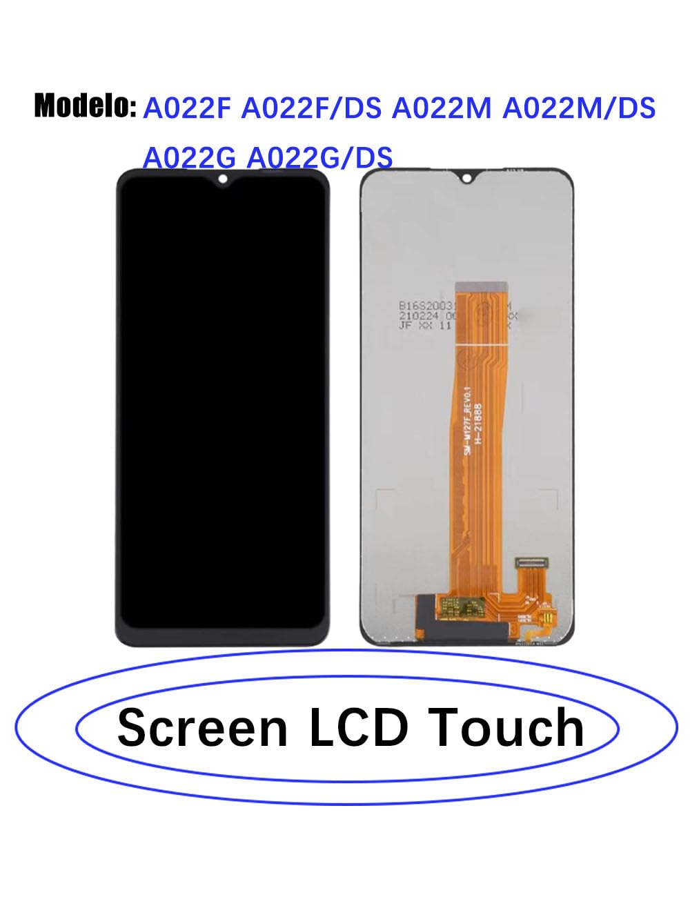 Remplacement d'écran pour Samsung Galaxy A02 A022F A022F/DS A022M A022M/DS A022G A022G/DS LCD Affichage Tactile Numériseur Assemblage + Outils