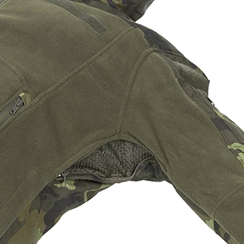 Chaqueta de lana US Combat MFH Czech Woodland resistente con acabados y costuras reforzadas 3