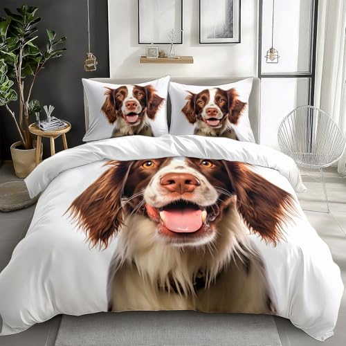 Générique Ensemble de Literie pour Blanc Housse de Couette 220 x 240 cm, Imprimé Literie pour...