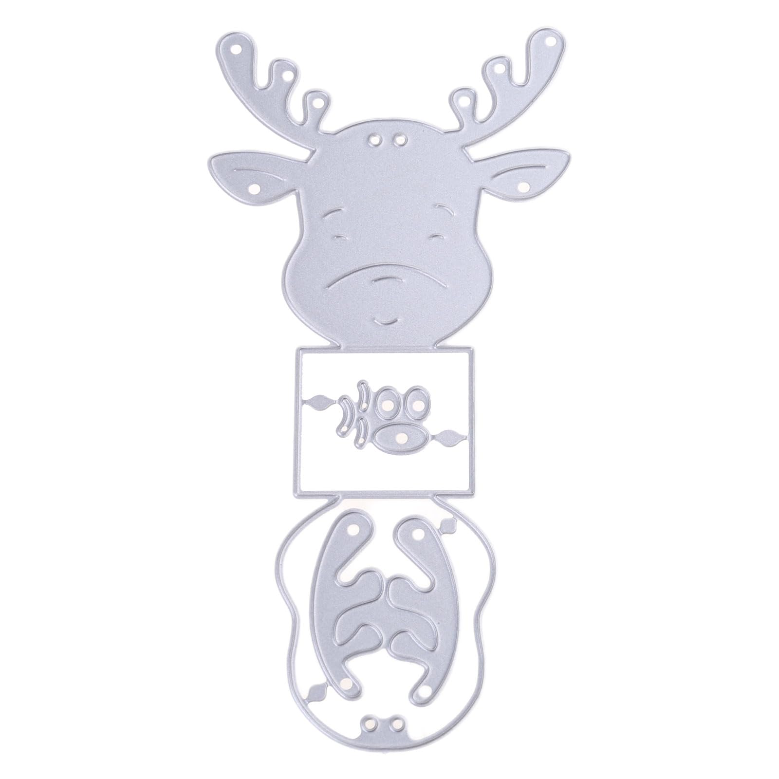 Tsophreniq Reindeer Embossing Cutting Dies Christmas Embossing Die Cuts for Scrapbooking Card Making Album for and Stamps for
