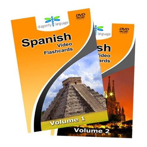 Dragonfly Video Flashcards: Spanish Vocabulary Volumes 1 & 2