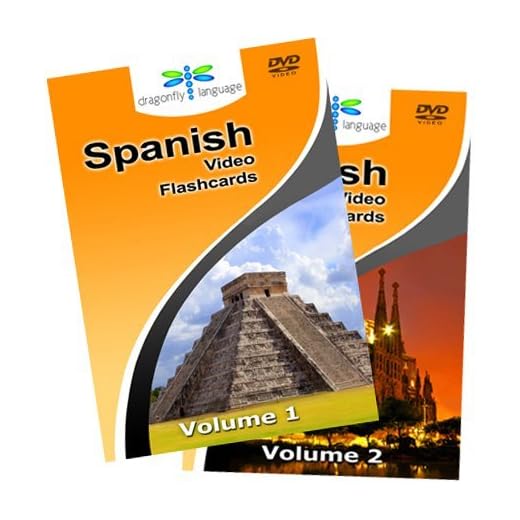 Dragonfly Video Flashcards: Spanish Vocabulary Volumes 1 & 2