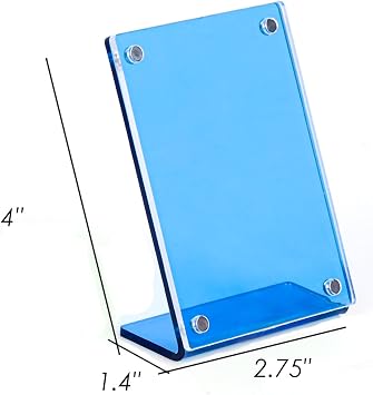 Acrylic Magnetic Picture Frames for Instax Polaroid,Table Top Mini 2x3 Wallet Size Photo Frame for Desk Decor (colorful 8 pack)