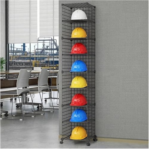 Présentoir à casque rigide réglable empilable pour le rangement en usines