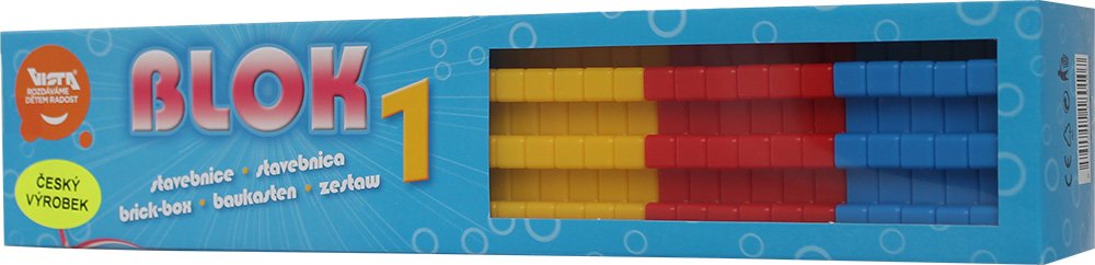 Vista Vista0305-2 36 Pieces Block 1 Construction Set, Multi Colour