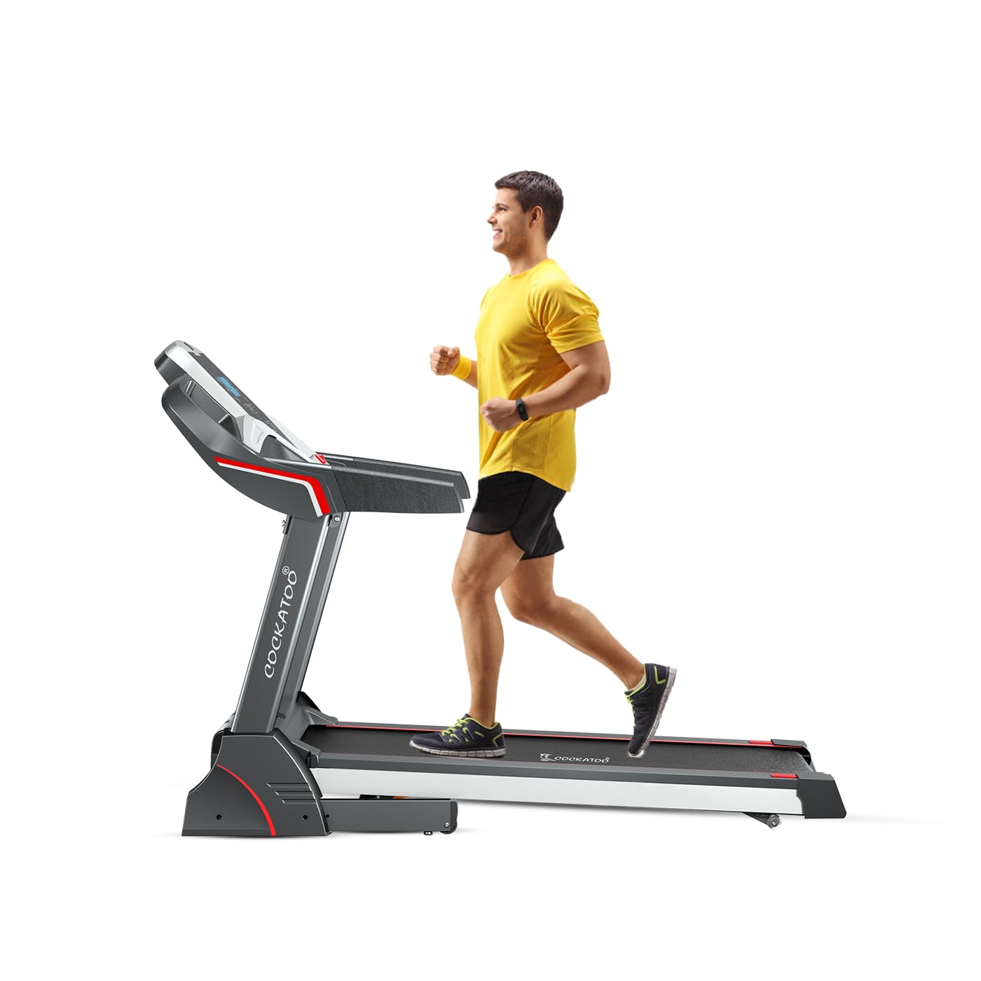 Cockatoo Treadmill AeroStride (3 HP- 6 HP Peak) DC Motorized Treadmill for Home, Manual Incline Treadmill, Max Speed 16Km/Hr, Max User Weight 120 Kg(Free Installation Assistance, 1 Year Warranty)-image-16