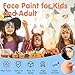15PCS Glow Body & Face Paint,Glow in The Under UV Light or Black Light,Makeup Face Paint for Kids and Adults Halloween Club Birthday Party Masquerade,Neon Glow Party Supplies