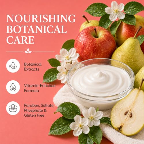 Image of Ginger Lily Farms Botanicals Moisturizing Conditioner for Dry Hair, 100% Vegan & Cruelty-Free, Apple Pear Scent, 1 Gallon (Pack of 4)