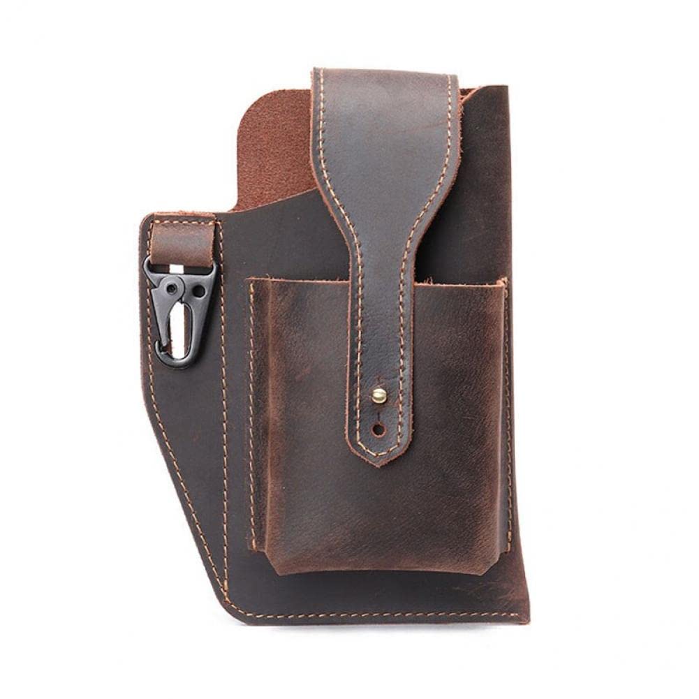 Bolso de mensajero de cuero vintage con acabados elegantes para profesionales
