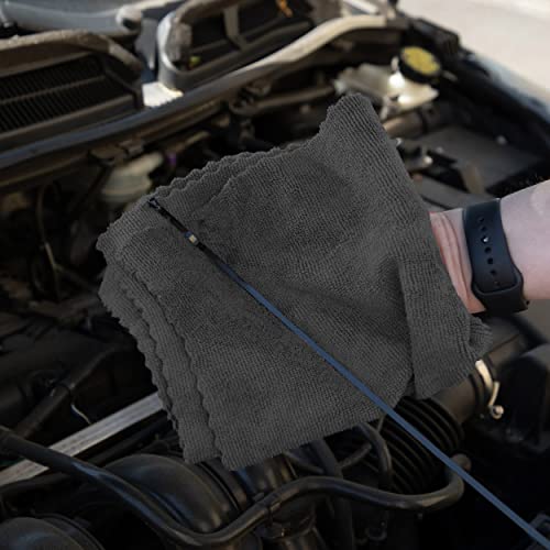 Arkwright Smart Rags In Box - (Pack Of 50) Lint Free Cloths, Reusable Microfiber Rags For Cleaning, Dusting At Home, Office, Auto Shops, 12 X 12 In, Black #TOP1