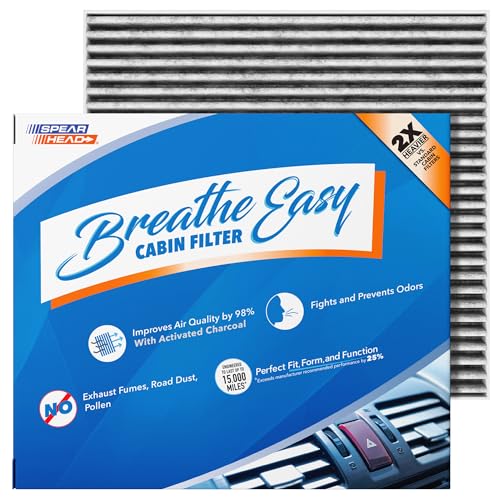 Image of Spearhead Odor Defense Breathe Easy AC & Heater Cabin Filter | Fits 2017-2025 Pacifica, 2020-2025 Voyager Like OEM | Up to 25% Longer Lasting w /Activated Carbon (BE-283)