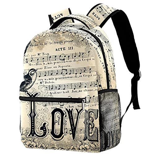 Sac à dos de voyage vintage floral pour randonnée camping et étudiant