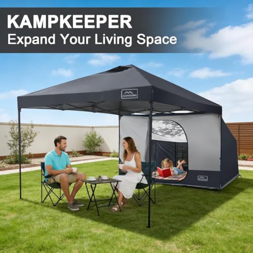 Image of KAMPKEEPER Side Tent,1 /2 Person Camping Tent for 10' x 10' Pop Up Canopy
