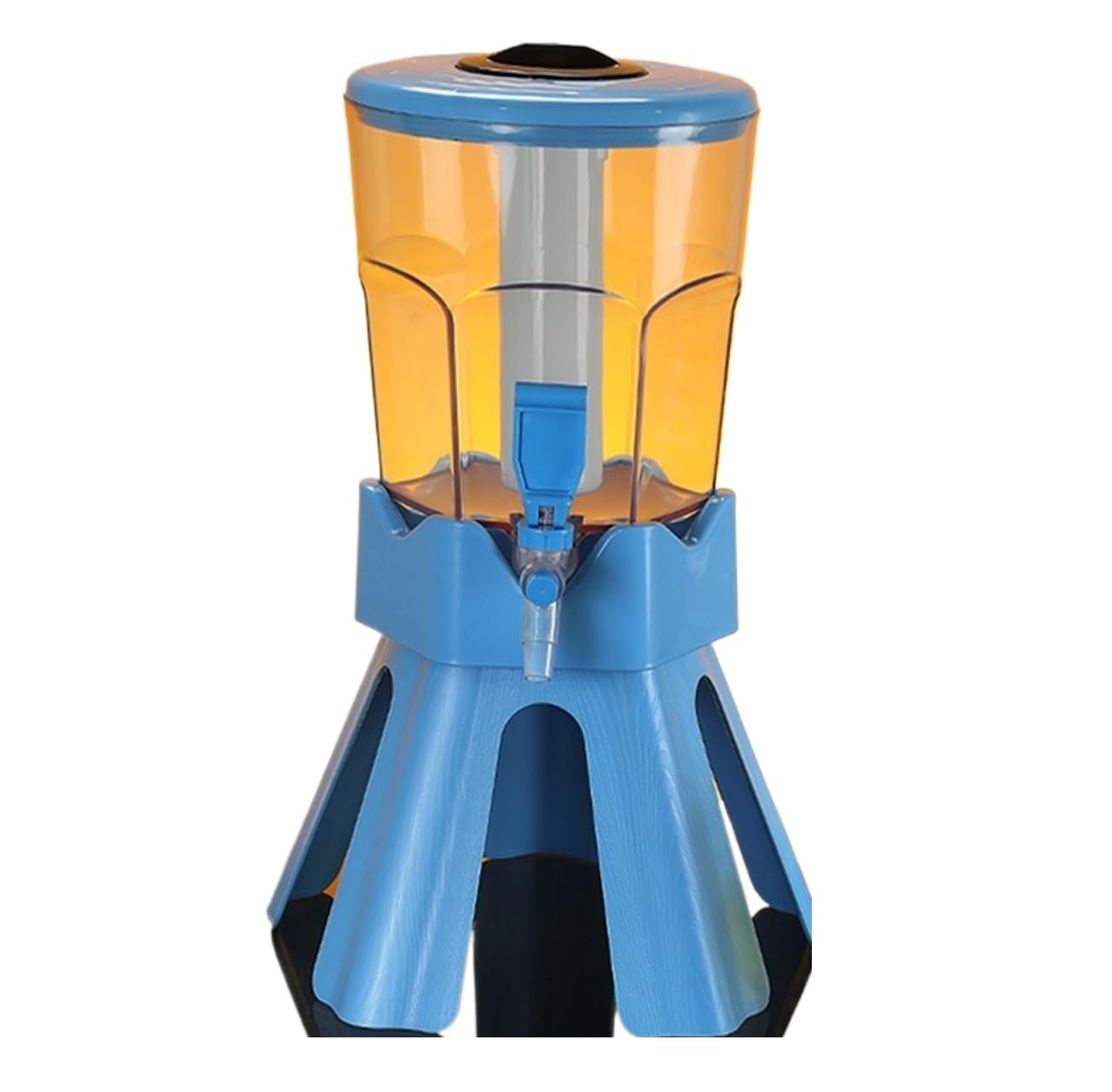 Bierzapfanlage Getränketurm Mit Eiswürfel-Bierspendern for Partys Auf Dem Tisch FüR Bar Zuhause Ktichen(Blue)