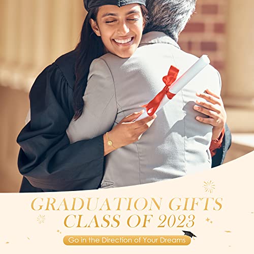 Cde Graduation Gifts For Her, Sun Bracelets For Women Girls, 925 Sterling Silver Adjustable 14K Gold Plated Charm Link Bracelet, Birthday Anniversary Jewelry Gifts For Women Wife Girlfriend Her Daughter #TOP2