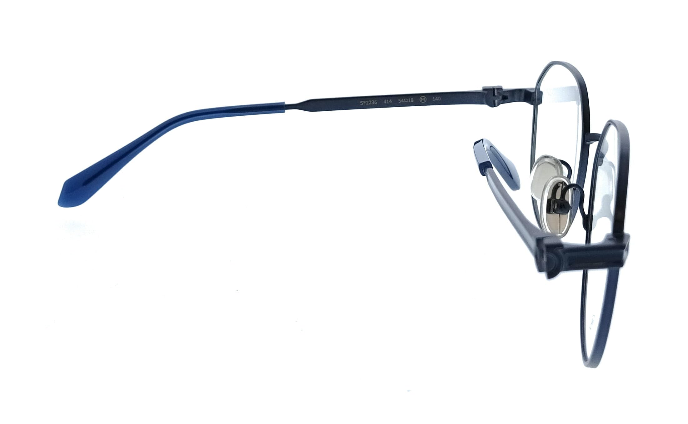 GAFAS FERRAGAMO SF2236 - C: MATTE BLUE Eye Size: 54 Bridge: 18 Cura della persona e salute