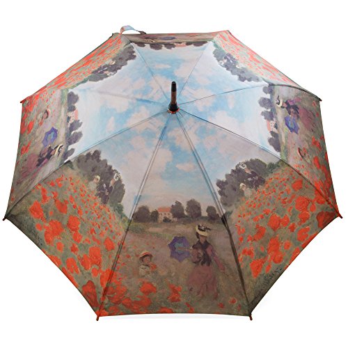 Regenschirm Stockschirm Kunst Claude Monet Mohnfeld Cover