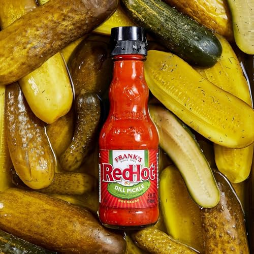 Image of Frank's RedHot Dill Pickle Hot Sauce, 5 fl oz (Pack of 12)