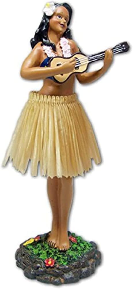 Hawaii miniature Dashboard Hula Doll - Girl with Ukulele great