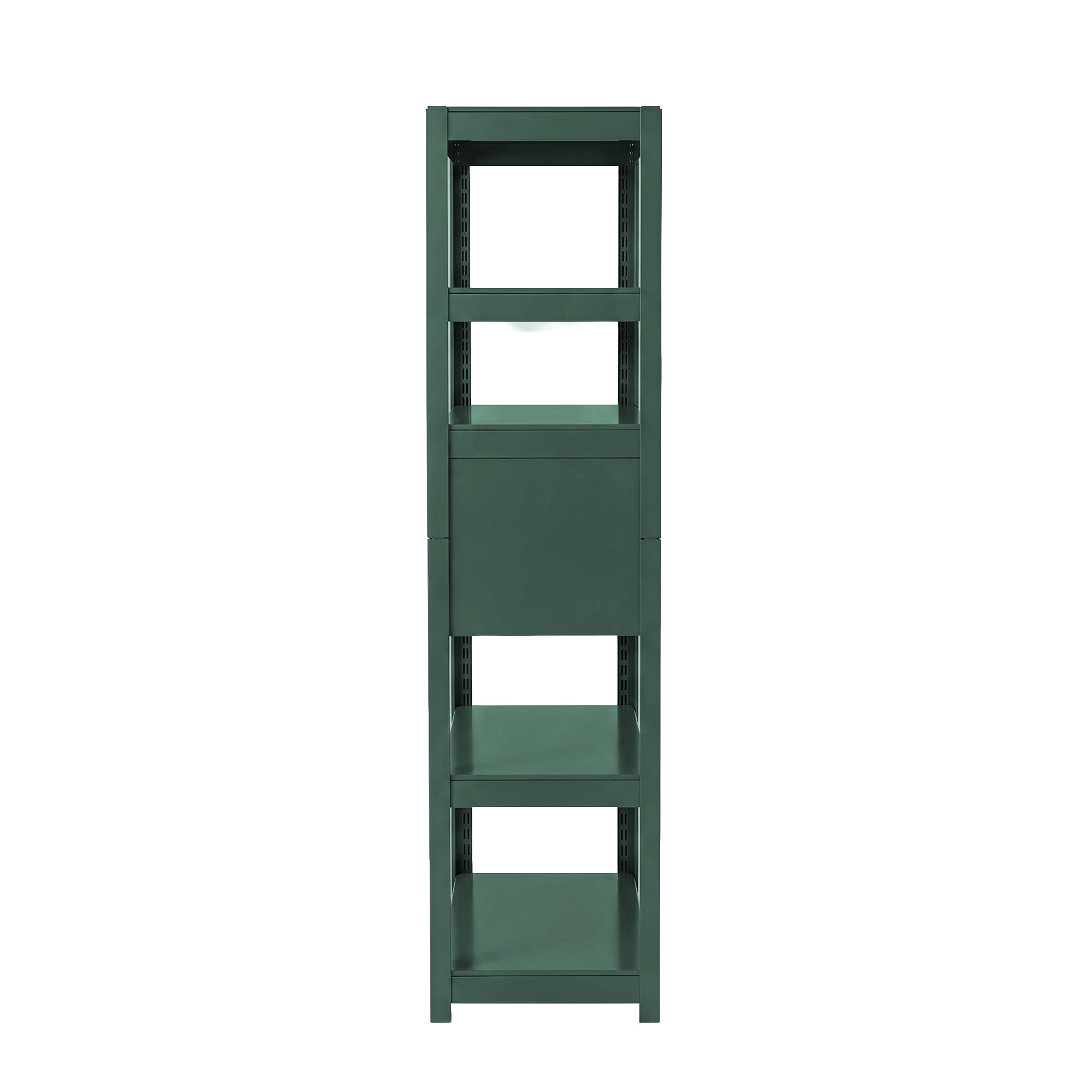 Jan Nowak Scaffale Officina Metallo con Cassetti 5 Ripiani Regolabili 80 kg per Ripiano Scaffale Garage Magazzino Portautensili Robusto Acciaio Sistema ad Incastro 180x90x40 cm