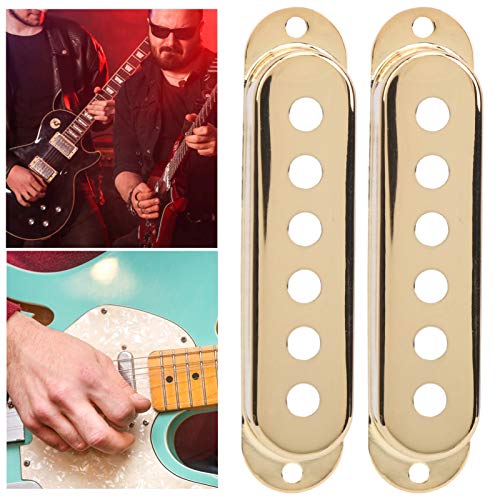 Brass Single Coil Pickup Cover, 3Pcs Coil Pickup Covers 48mm/50mm/52mm Musical Instrument for ST SQ Electric Guitar (Gold) - Image 4