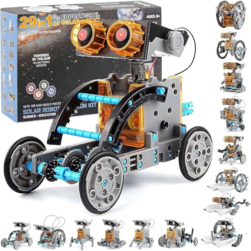 UIEYAKFR 29 en 1 Robot de Juguete Solar,Juguetes para Niño,Proyectos Stem, Kit de Construcción DIY, Regalos Educativos...