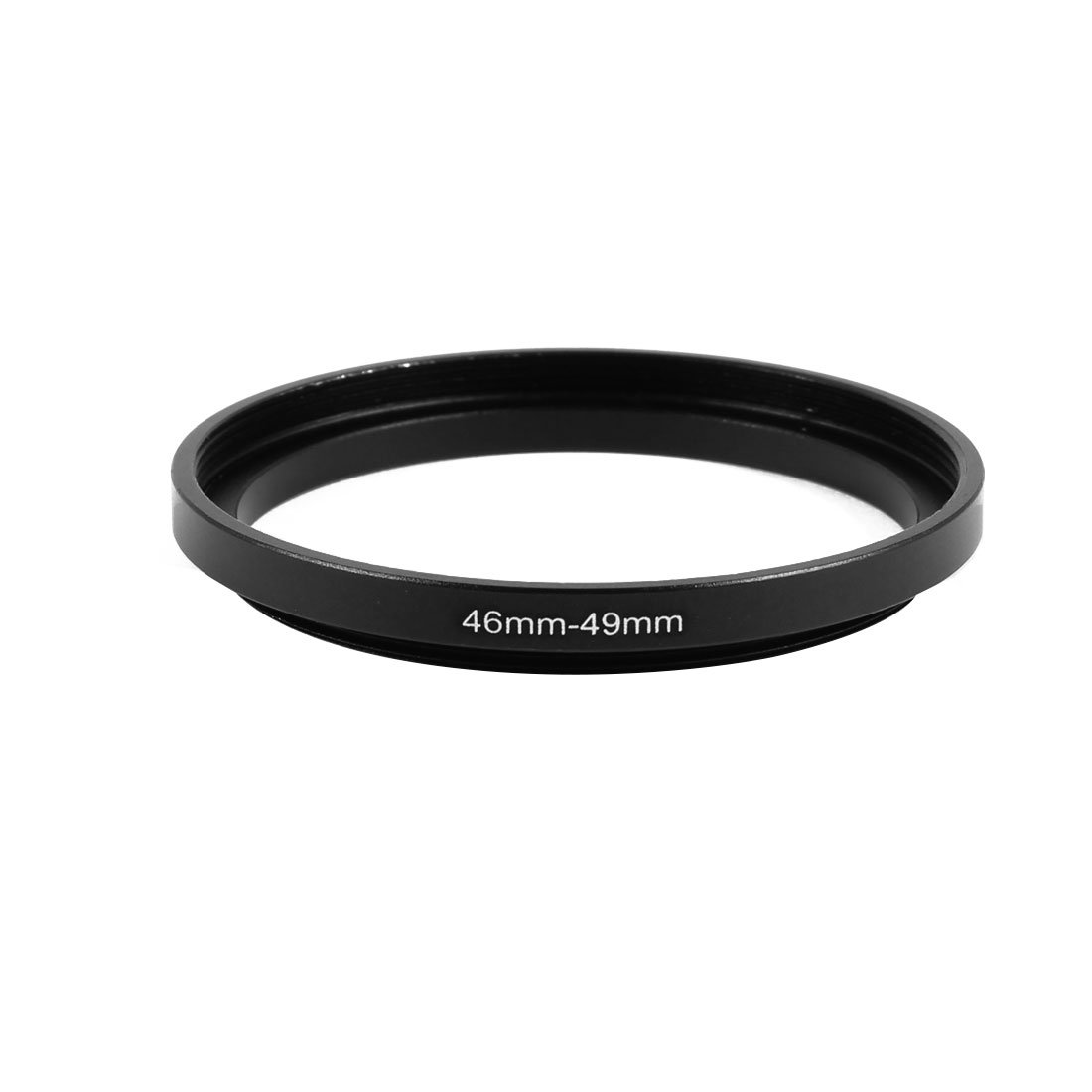 sourcing map 46mm to 49mm Camera Filter Lens Adapter Ring, 46mm-49mm Step Up Ring Adapter 46mm Male 49mm Female Stepping Up Filter Ring for Digital DSLR SLR Camera, Black