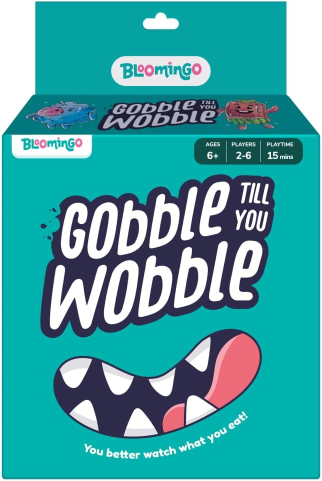 Bloomingo Card Game - Gobble Till You Wobble: Fun for Kids & Adults; Perfect for Family Gatherings & Travel; Birthday Gift for Boys & Girls Ages 6, 7, 8, 9, 10, 11, 12 & More